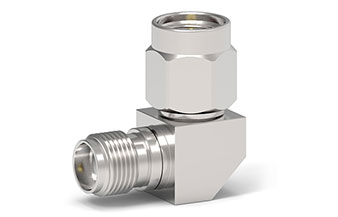 26.5GHz SMA(母頭)-SMA(公（gōng）頭)射頻轉接器，90°直角彎