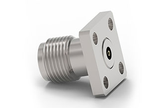 2.92mm 四（sì）孔法蘭(9.5mm*9.5mm)母頭 可拆卸式（shì）毫米波連（lián）接器